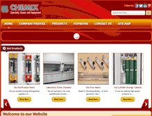 Tablet Screenshot of chemixspecialtygases.com